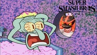 Incineroar Drops by Squidward's House and Sends him Into Smash Bros.