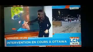 Québecor journalist says protestors in Ottawa purposefully jumped in front of the police horses