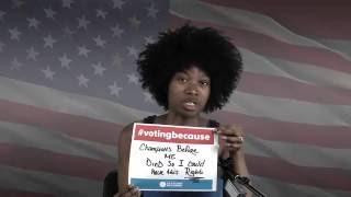 Amanda Flowers Peterson is #VotingBecause