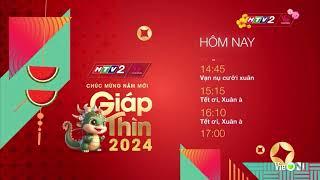 HTV2 (Vie Channel) ident Tết 2024 - Giới thiệu chương trình hôm nay (06h25 - CN 11.02.2024, 2 Tết)