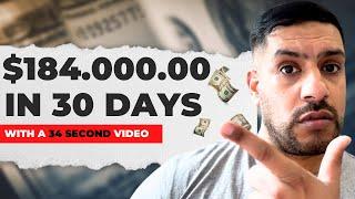  How He Turned $21 into $184K in Just 30 Days with a 34-Second Video | Affiliate Marketing Secrets