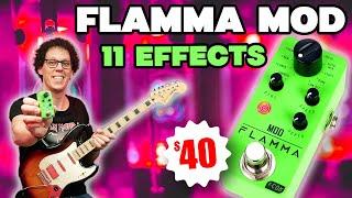 FLAMMA Mod - 11 Modulation Effects for 40 Bucks ( Some are Crazy) #PocketMoneyPedals