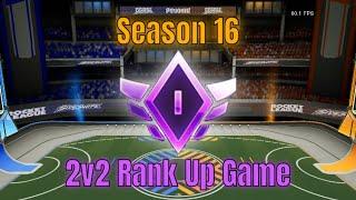 Season 16 2v2 Champion Rank Up Game | No Commentary Gameplay Rocket League Sideswipe