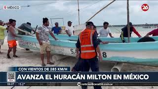 Avanza el huracán Milton en México