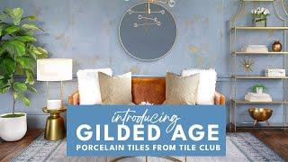 Glamorous and Romantic Gilded Age Porcelain Tiles from Tile Club