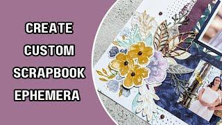 Use Stamps and Die Cut Images On Your Scrapbook Layouts