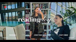 fighting a reading slump, crafting, buying new book releases || reading vlog