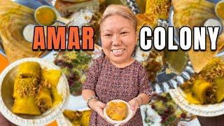 Ultimate AMAR COLONY Street Food | Nutri Burger, Wai Wai Laphing, Papdi Chaat | Mohalla Aapka