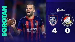 Johor Darul Ta'zim 4-0 PDRM FC | Sorotan Perlawanan Liga Super 2024/25