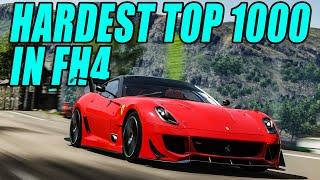 TRYING THE HARDEST TOP 1000 IN FORZA HORIZON 4