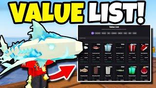 The OFFICIAL VALUE LIST Is COMING For FISCH Roblox!?