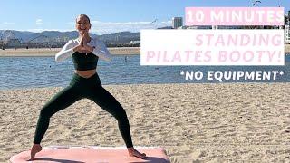 10 Min Standing Legs Pilates Workout - Butt & Thighs // No Equipment, No Repeats