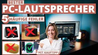 Bester PC-Lautsprecher: 5 häufige Fehler