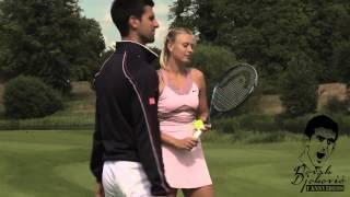 Novak Djokovic vs. Maria Sharapova - Power Golf [HD]