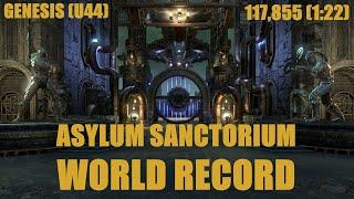 ESO - Asylum Sanctorium World Record (1:22) - Stamina Templar | Genesis (u44)