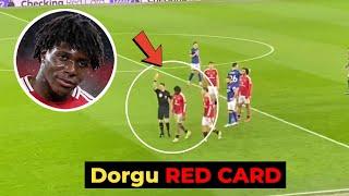 Dorgu cried after RED CARD and MISTAKE vs Ipswich Town