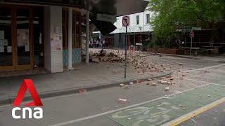 Buildings damaged in Melbourne after 6.0-magnitude earthquake