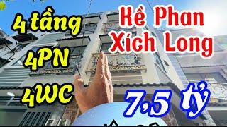 Bán nhà Phú Nhuận: Kề Phan Xích Long, Q1. Xây mới 4 tầng 4PN.