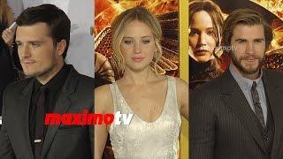 Jennifer Lawrence, Liam Hemsworth, Josh Hutcherson | MOCKINGJAY PART 1 LA Premiere