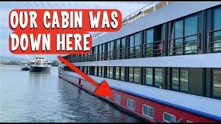 CABIN TOUR! European River Cruise Ship Nicko Rhein Symphonie "Underwater" Cabin