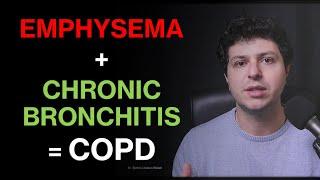 Emphysema or chronic bronchitis in COPD explained
