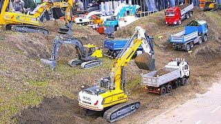 Mega RC Construction Site Fantastic Trucks Excavators Faszination Modellbau Friedrichshafen 2024