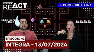 O Grande React: Lucas Selfie e Ju Nogueira reagem à eliminação na Mansão