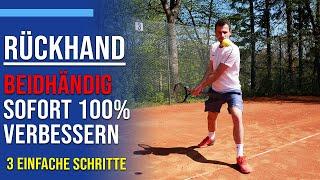 Tennis Rückhand | in 3 Schritten zur beidhändigen Rückhand | Tennis Mastery