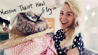 *massive* Thrift Haul & Vintage Dress Try On  | SJ STRUM