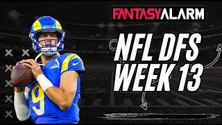 NFL DFS Week 13 DraftKings Top Picks & Example Lineups