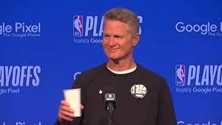 Steve Kerr previews Game 1 & series vs the Lakers