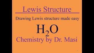 How to Draw Lewis structure for H2O water