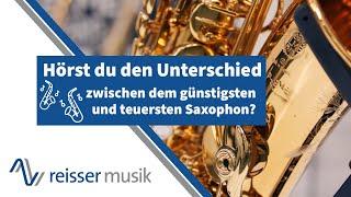 Hörst du den Unterschied zwischen einem 400,- Euro und einem 7.000,- Euro Saxophon?