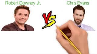 Robert Downey Jr  Vs Chris Evans Comparison | TECH PROB SOL