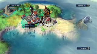 GREEK ONE CITY CHALLENGE TECHNOLOGY DEITY PLAYTHROUGH- Civilization Revolution Gameplay