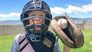 ️FIRST TIME BEING A BASEBALL CATCHER!