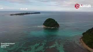 MANTANANI ISLAND SABAH MALAYSIA BEST FOOTAGE AERIAL VIEW DRONE