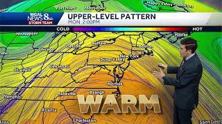 Hotter conditions in store to kick-off workweek