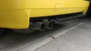 BMW M3 E36 Stock exhaust vs Supersprint Performance Steel 304