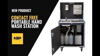 Contact Free Hand Washing Workstation Flight Case | NSP Cases