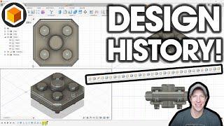Using DESIGN HISTORY in Fusion 360! (Everyone should do this)