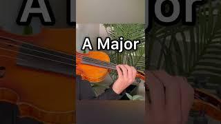 A Major 3 Octave Scale‼️Sheet music in bio! #violin #learnviolin #scale