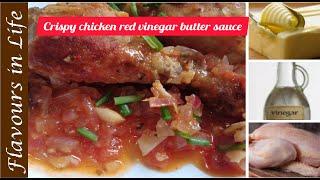 Crispy Chicken with Red Vinegar Butter Sauce | by Flavours in Life