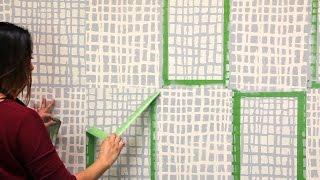 How to Paint a Two-Tone Wall Finish with DIY Texture Wall Stencils