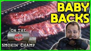 Baby Back Ribs on the Smokin' Champ