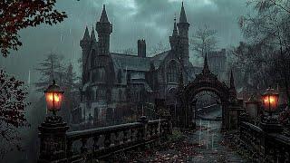 Walking to the Mysterious Castle in the Rain | Dark Academia Gothic Ambience for Studying & Reading