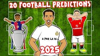 20 FOOTBALL PREDICTIONS - 2025