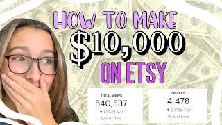 How to make $10K A MONTH on Etsy // what no one tells you