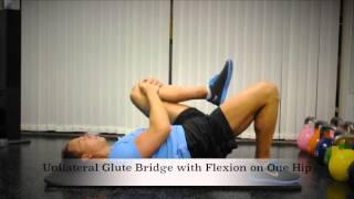 Exercise Index: Unilateral Glute Bridge with Flexion on One Hip