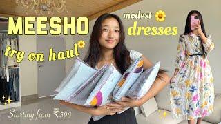 Modest dresses from Meesho try on haul